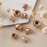 30pcs Stainless Steel Hanger Links Bail Beads Mixed Shapes Rose