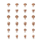 30pcs Stainless Steel Hanger Links Bail Beads Mixed Shapes Rose