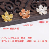 30pcs Alloy Leaf Charm Flower Pendant for DIY Wedding Jewelry Making
