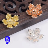 30pcs Alloy Leaf Charm Flower Pendant for DIY Wedding Jewelry Making
