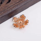 30pcs Alloy Leaf Charm Flower Pendant for DIY Wedding Jewelry Making
