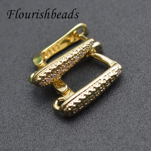 30pcs Copper Plating Arched Earring Hooks for Jewelry Making