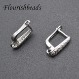 30pcs Copper Plating Arched Earring Hooks for Jewelry Making