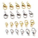 30pcs 12*7mm Stainless Steel Lobster Clasp for Necklace DIY