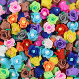30pcs Polymer Clay Flower Rose Spacer Loose Beads DIY Jewelry Making Supplies