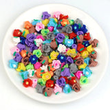 30pcs Polymer Clay Flower Rose Spacer Loose Beads DIY Jewelry Making Supplies