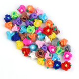 30pcs Polymer Clay Flower Rose Spacer Loose Beads DIY Jewelry Making Supplies