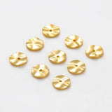 30pcs 14K 18K Plated Flat Round Spacer Beads Jewelry Component
