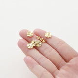30pcs 14K 18K Plated Flat Round Spacer Beads Jewelry Component