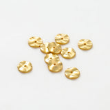 30pcs 14K 18K Plated Flat Round Spacer Beads Jewelry Component
