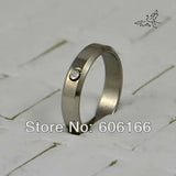 30pcs Stainless Steel Wedding Bands Crystal Rhinestone Rings