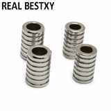 30pcs Stainless Steel Spacer Beads 5/6mm Hole for Bracelets DIY