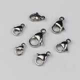 30pcs Stainless Steel Lobster Clasp Hooks for DIY Necklace Bracelet Making