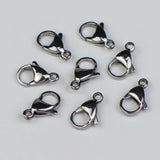 30pcs Stainless Steel Lobster Clasp Hooks for DIY Necklace Bracelet Making
