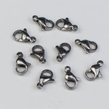 30pcs Stainless Steel Lobster Clasp Hooks for DIY Necklace Bracelet Making