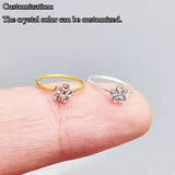 30pcs 925 Sterling Silver Nose Hoop Ring Flower Shape Body Jewelry