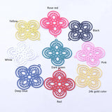 30pcs AB6757 Brass Filigree Flower Charms for DIY Earrings