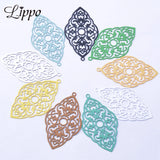 30pcs AB7281 43*25 Brass Filigree Charms for DIY Earrings