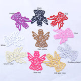 30pcs Brass Smiling Face Angel Charms Pendant DIY Earrings