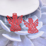 30pcs Brass Smiling Face Angel Charms Pendant DIY Earrings