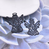 30pcs Brass Smiling Face Angel Charms Pendant DIY Earrings