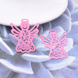 30pcs Brass Smiling Face Angel Charms Pendant DIY Earrings