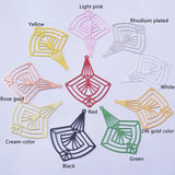 30pcs Brass Charms Colorful Green Cream Pendant Earring Findings