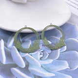 30pcs AD3412 Brass Christmas Tree Charms DIY Earrings Jewelry Materials