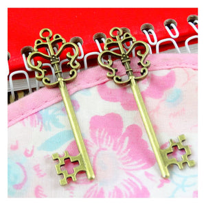 30pcs Antique Bronze Key Charms Pendants for DIY Jewelry Making Findings