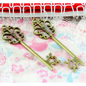 30pcs Antique Bronze Key Charms Pendants for DIY Jewelry Making Findings