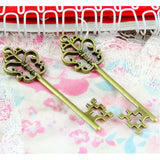 30pcs Antique Bronze Key Charms Pendants for DIY Jewelry Making Findings