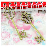 30pcs Antique Bronze Key Charms Pendants for DIY Jewelry Making Findings