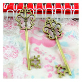 30pcs Antique Bronze Key Charms Pendants for DIY Jewelry Making Findings