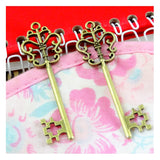 30pcs Antique Bronze Key Charms Pendants for DIY Jewelry Making Findings