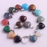 30pcs Hexagonal Column Quartz Pendants for Jewelry Making