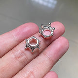 30pcs Mini Crown Antique Silver Pendant DIY Necklace Jewelry