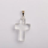30pcs Watermelon Stone Cross Beads Pendants DIY Jewelry Making Women