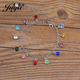 30pcs Crystal Birthstone Charms Pendants DIY Jewelry Making Findings