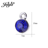30pcs Crystal Birthstone Charms Pendants DIY Jewelry Making Findings