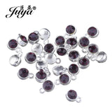 30pcs Crystal Birthstone Charms Pendants DIY Jewelry Making Findings