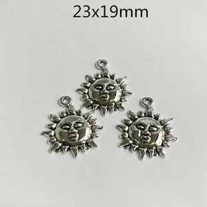 30pcs Daze Sun DIY Pendant Necklace Bracelet Charms Jewelry Making Supplies