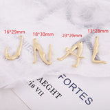 30pcs Yoga Sports Alphabet Shape Floating Locket Charms DIY Jewelry