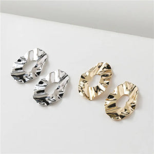30pcs Hollow Wave Geometry Copper Locket Charms DIY Jewelry Earring Pendant