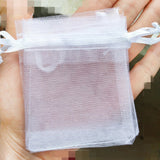 30pcs Organza Drawstring Jewelry Bags 7x9cm for Small Business Supplier