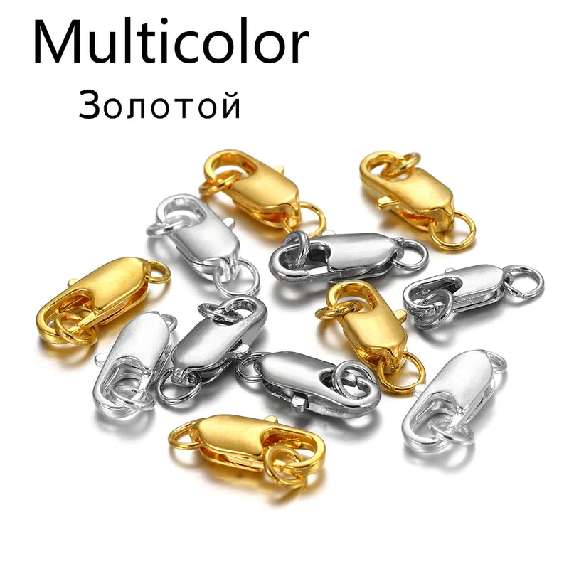 30pcs Lobster Clasps Hooks Claw Swivel Clasp DIY Jewelry Findings