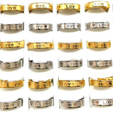 30pcs/lot Forever Love Couples Rings Wedding Jewelry