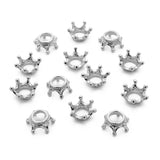 30pcs Metal Crown Charm Beads for Bracelet DIY Jewelry Making