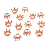 30pcs Metal Crown Charm Beads for Bracelet DIY Jewelry Making