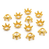 30pcs Metal Crown Charm Beads for Bracelet DIY Jewelry Making
