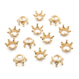 30pcs Metal Crown Charm Beads for Bracelet DIY Jewelry Making